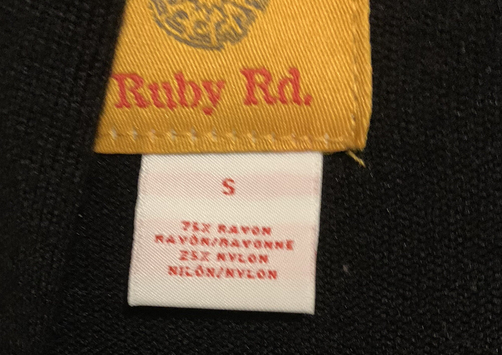 ruby rd  Sweater Jacket Black Size Small - image 2