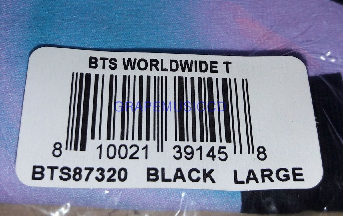 BTS WORLD TOUR SPEAK YOURSELF OFFICIAL GOODS T-SHIRT BTS WORLDWIDE