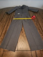 Boys Gray Pinstrip Two Piece Suit Pants Jacket Wedding Formal Designer