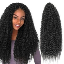 18" Synthetic Crochet Hair Afro Curls Kinky Soft Marly Braiding Hair Extensions
