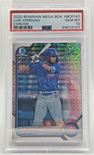 2022 Bowman Mega Box #BCP147 Luis Verdugo 1st Chrome Mojo Refractor PSA 10