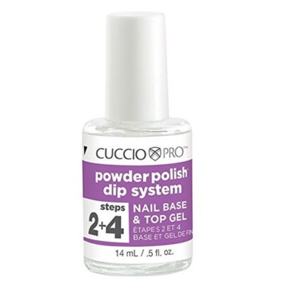 Cuccio Pro - Powered Polish Dip System - Nail Base & Top Gel - 14 ml / 0.5 oz