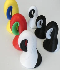 Klein Bottle Mobius Strip Two Bands 3D Model Science Math Sculpture Gift