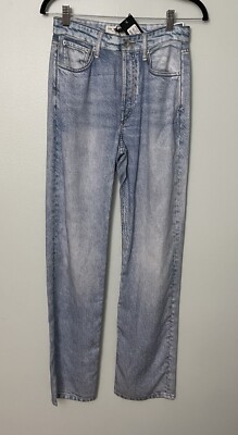 Rag & Bone NewYork Women s Stratch Luna Alex Liquid Highrise Straight ,Size 24