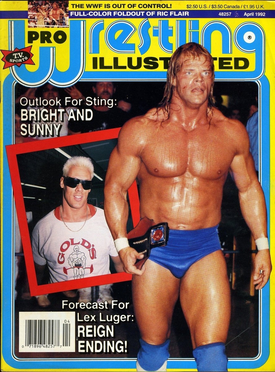 趣味・スポーツ・実用 LEX STUD STALLION REVIEW 1992 LEX LUGER Pro Wrestling Illustrated Magazine April 1992 STING/RIC