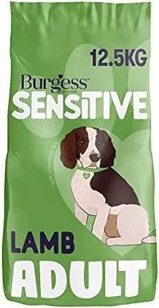 Burgess Sensitive Dry Dog Food Lamb 12.5 kg Packaging may vary