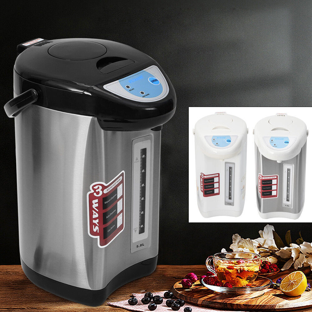 750W 4L Electric Kettle Hot Water Dispenser Stainless Steel Thermo Pot  Teapot | eBay