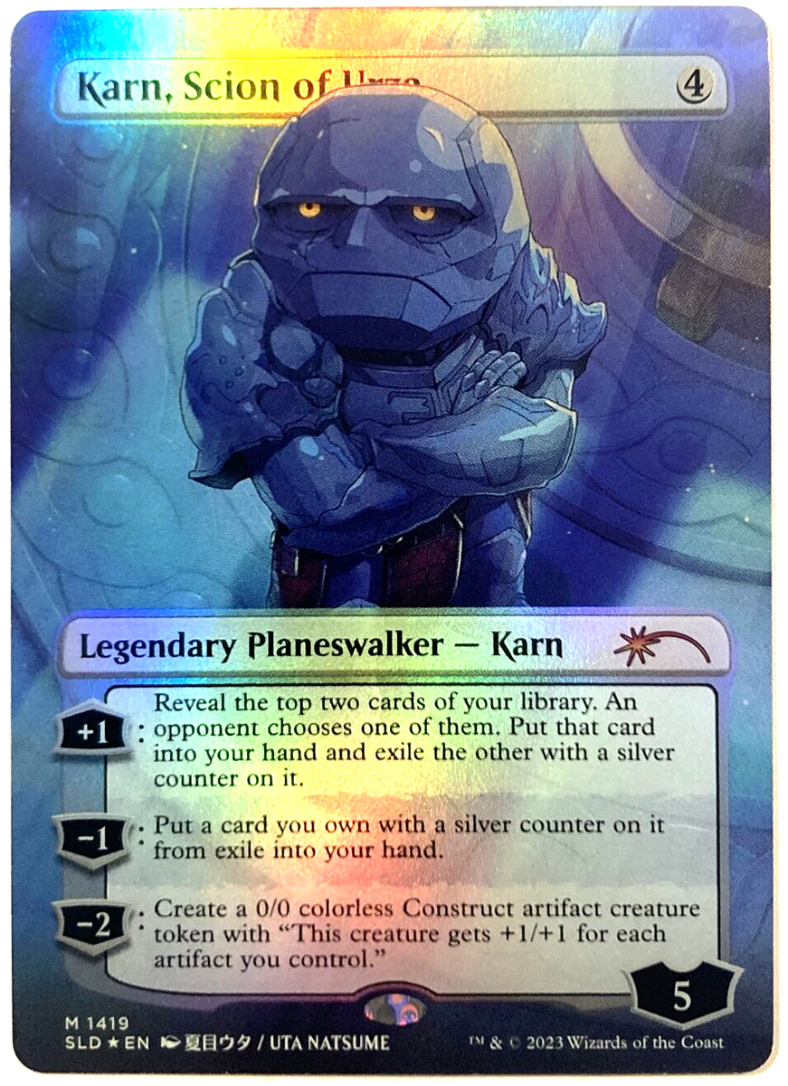 MTG Karn, Scion of Urza *RAINBOW FOIL* Secret Lair Li'l'est