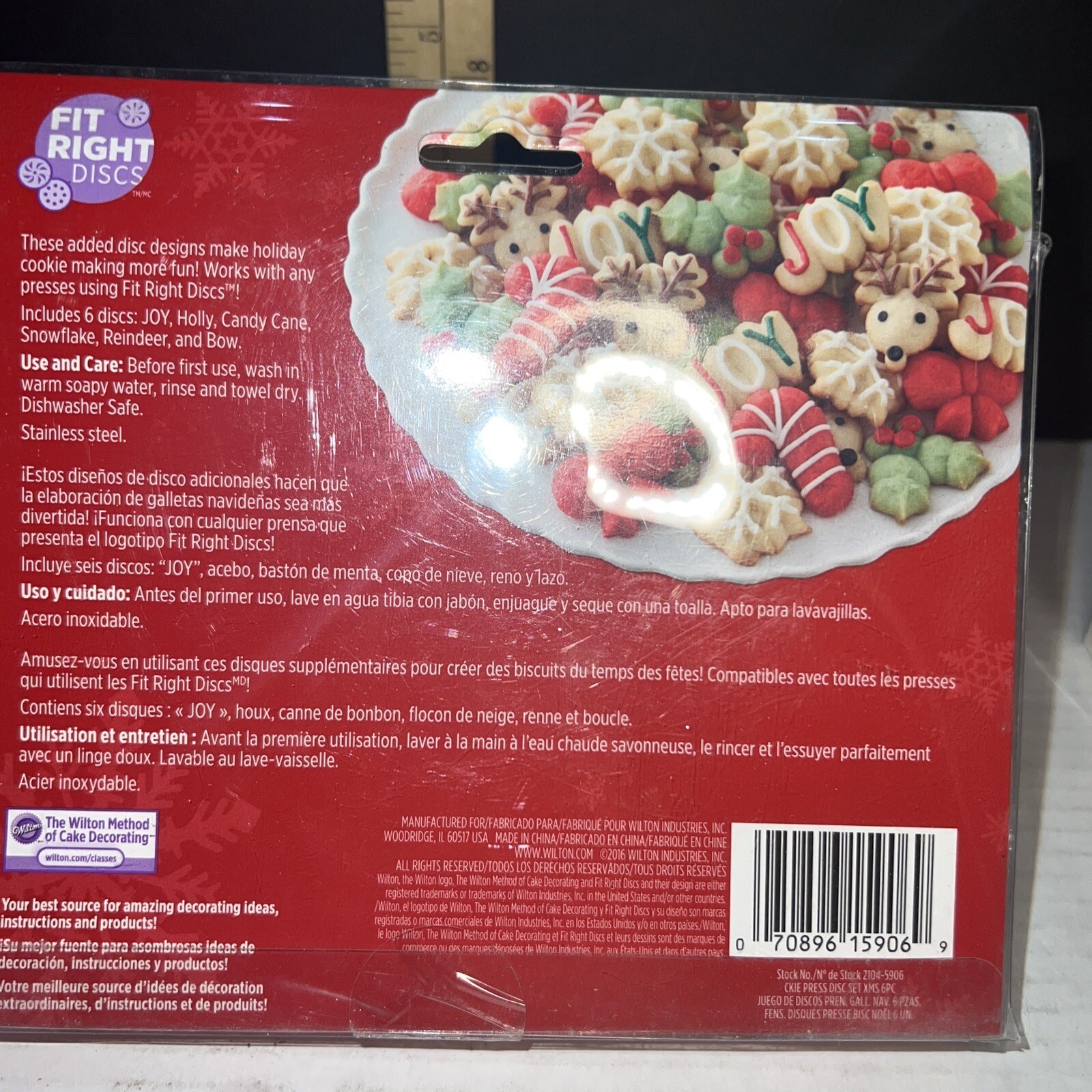 Wilton Holiday Cookie Press 6 Piece Disc Set, 21045906 NEW!! eBay