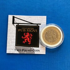 2024 Great British Pub Signs: The Red Lion £2 Two Pound Coin Gibraltar
