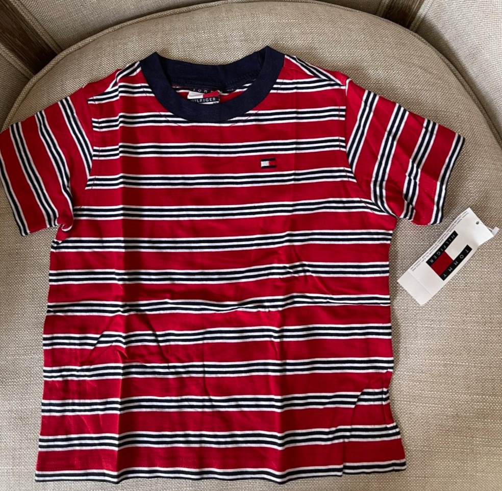 deres hundehvalp Alle slags New w Tag Tommy Hilfiger Kids baby Boys Toddlers Stripe T-Shirts Top | eBay