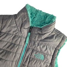 Gilet reversibile The North Face Mossbud bambina grande 14/16 grigio/azzurro
