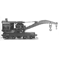 Tichy Train Group 4010 120-Ton Brownhoist Railroad Wrecking Crane Kit HO Scale