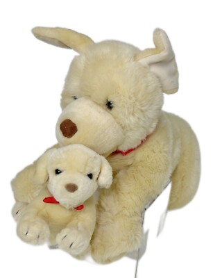Build a Bear Lab Dog with Puppy Golden Doodle Stuffed Plush Toy Pet