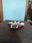vintage Murano-style cased art glass bowl or ashtray
