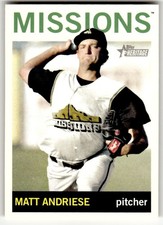 2013 Topps Heritage Minor League #142 Matt Andriese San Antonio Missions