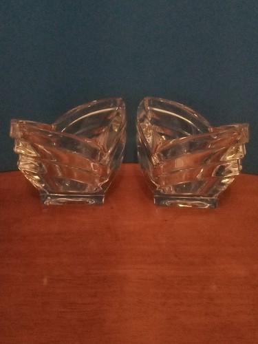 VTG Makisa DECO 24% Lead Crystal Votive/Tea Light Candle Holders. 5"H X 3.5W.... - Picture 11 of 13