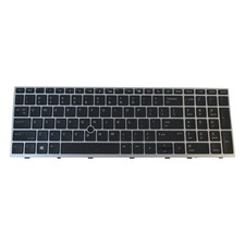 Silver Backlit Keyboard w/ Pointer For HP Elitebook 755 G5 850 G5 850 G6 Laptops