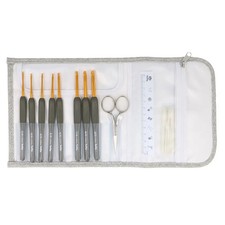 NEW Tulip ETIMO Crochet Hook Set Royal Silver TES-001 Made in Japan