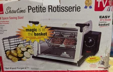 NEW Ronco Showtime Petite Rotisserie Cooker ST2000WHGEN-box damaged cooker okay