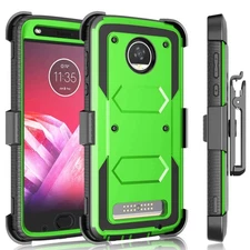 Holster Clip Case for Moto Z2 Force/Motorola Moto Z2 Play, [Tshell] Shock Abs...