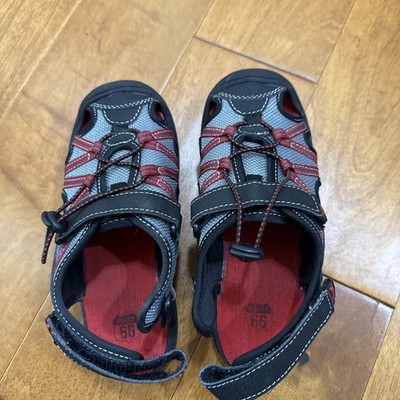 Kids/Youth's Size 1-Route 66-Sandal Sneaker Shoes Straps - Red/Black