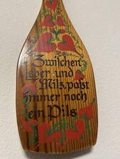Vintage Wooden Carved Painted German Bottle Opener