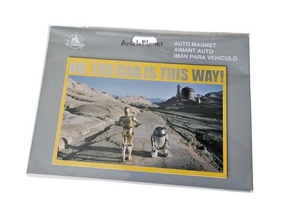 2026 Disney Parks Star Wars R2-D2 and C-3PO No, The Car is This Way Auto Magnet