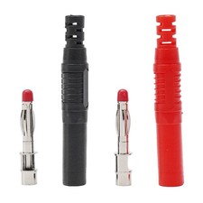 Utile Banana Maschio-Spina-4mm-Filo Dritto 4 Mm-Banana CATII 1000V/MAX-32A Nuovo