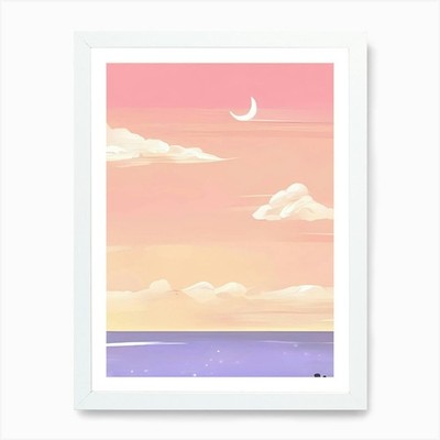 Sunset Art Print Framed Wall Art Poster Canvas Print Picture