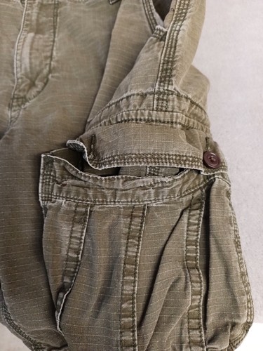 Arizona Jean Co Cargo Shorts Men's 34 Green Ripstop Pockets Workwear Hiking - Picture 4 of 12