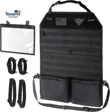 Car Seat Organizer, Molle Backseat Cover Organizer Protector with Sling Rack, Vi