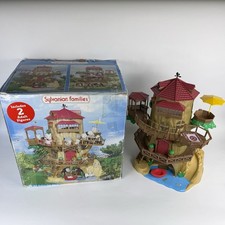 Sylvanian Families Old Oak Hollow Treehouse Playset Rare - 100% Complete Boxed