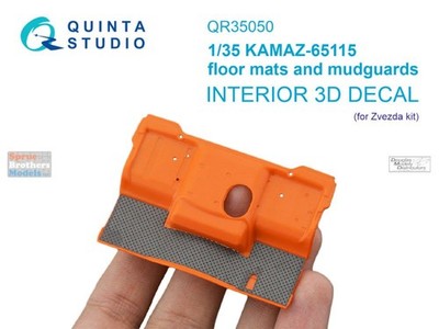 QTSQR35050 1:35 Quinta Studio 3D Decal - KAMAZ-65115 Floor Mats & Mudguards