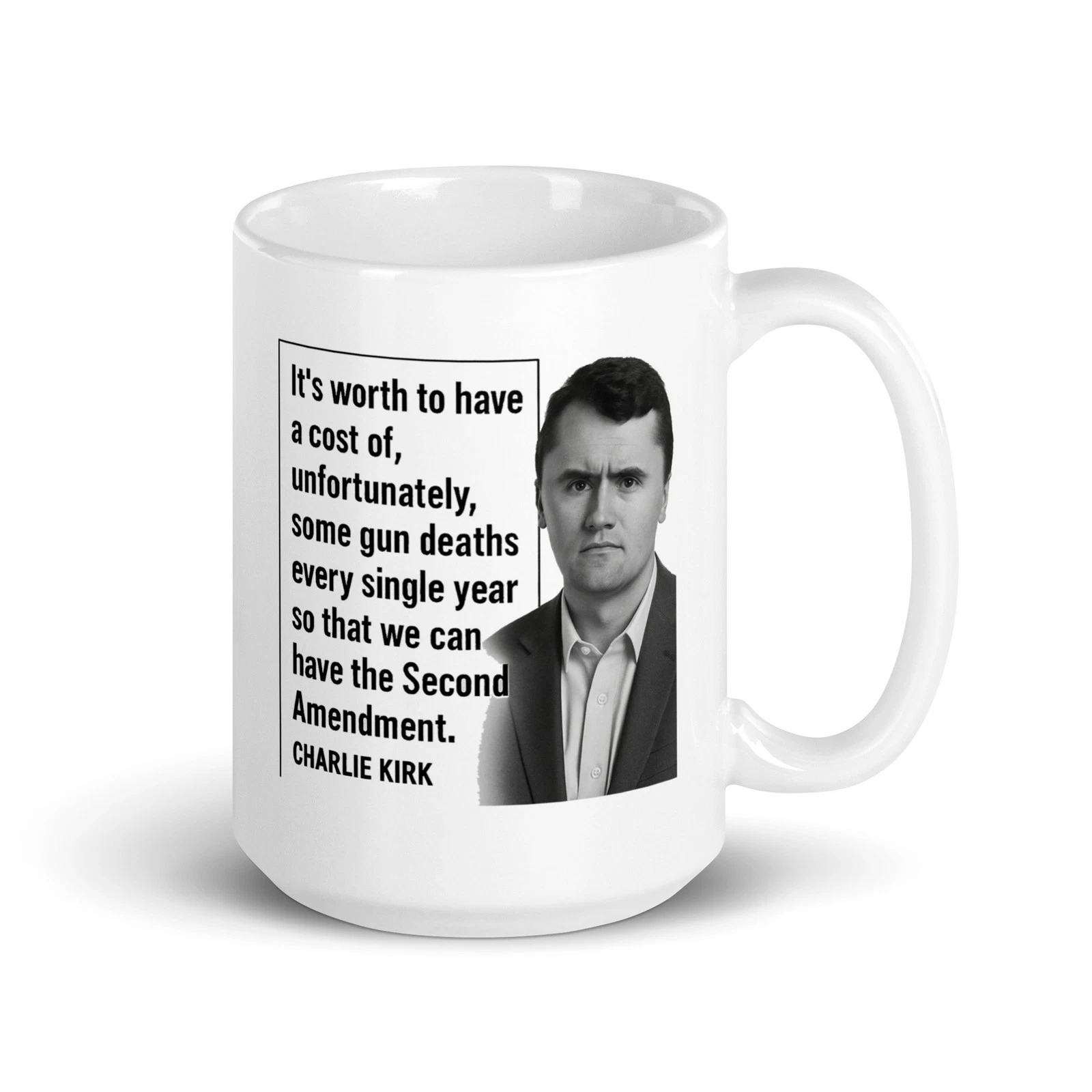 Charlie Kirk Mug,11oz or 15oz,gift Cup,Freedom Charlie Kirk,Ceramic Coffee Cup,