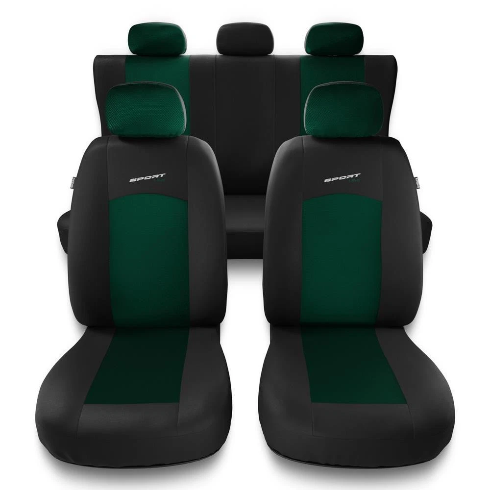 Mossa Coprisedili Auto S-G2 Per Suzuki Swift (III, IV, V, VI, VII 1996-...) – Set Universale In Airmesh Nero/Grigio