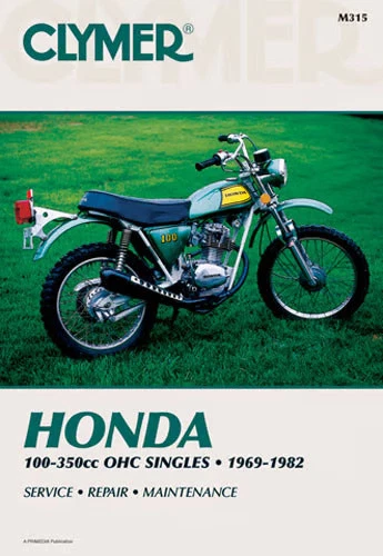 Manual de reparación Clymer Honda 100-350cc OHC individual 1969-1982 M315 motocicleta CM315 Foto 2 de 4