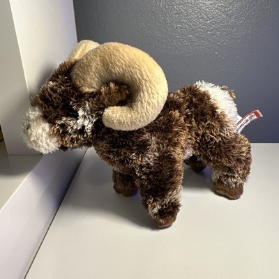 New DOUGLAS TOY Plush Climber Bighorn Sheep 8'' Brown Plush