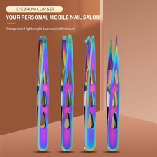 Multi Function Metal Tweezers fits Ladies Eyebrow Shaping And Fine Hair Removal