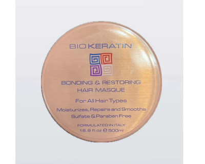BIO KERATIN Bonding & Restoring Haarmaske für alle Haartypen 500ml Haarreparatur