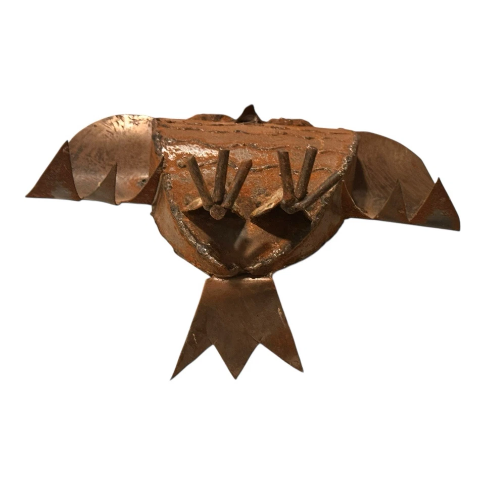 Escultura de búho de metal brutalista Manuel Felguerez vintage de mediados del siglo XX Foto 3 de 4