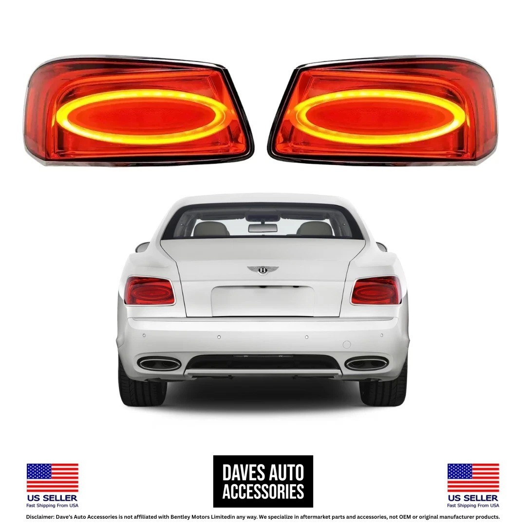 2014-2018 Bentley Flying Spur LED Taillights Left Right OE Style Set