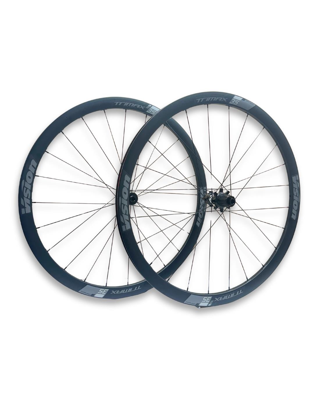 Vision TriMax 35 SC 700c Disc Gravel Wheelset - 12x100/12x142, Centerlock, SH11