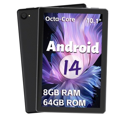 AEEZO Android Tablet 10'' 8GB+64GB 5000mAh WiFi 6 Tablet 5MP+8MP Bluetooth 5.3
