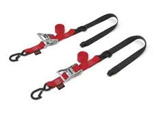 Powertye 1.5" Fat Straps w/ Soft-Tye & Secure Hooks Red