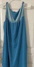 Vntg Vanity Fair Nightgown Xxl Silky Sissy Nylon USA V-Neck Sleeveless