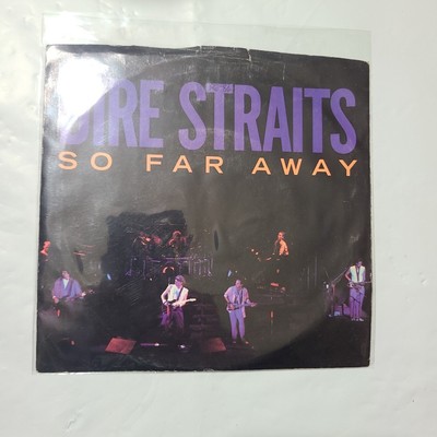 Dire Straits ~ So Far Away/ If I Had You ~ Warner Bros. PS 45 RPM  Record