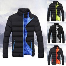 Men Winter Warm Slim Fit Thick Bubble Coat Casual Jacket Outerwear