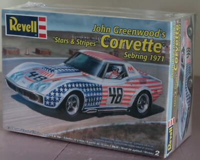 1971 Sebring Greenwood's Corvette Stars & Stripes 1:25 Model Kit NOS from 2003