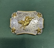 Nocona Silver  Gold Belt Buckle